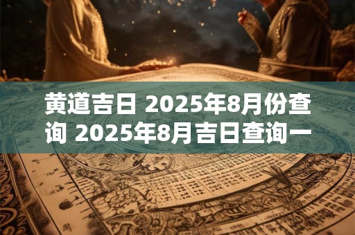黄道吉日 2026年8月份查询 2026年8月吉日查询一览表