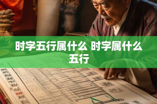 时字五行属什么 时字属什么五行