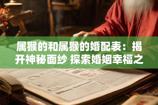 属猴的和属猴的婚配表：揭开神秘面纱 探索婚姻幸福之路