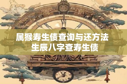 属猴寿生债查询与还方法  生辰八字查寿生债