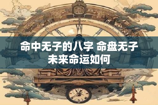 命中无子的八字 命盘无子未来命运如何