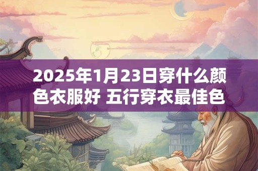 2025年1月23日穿什么颜色衣服好 五行穿衣最佳色