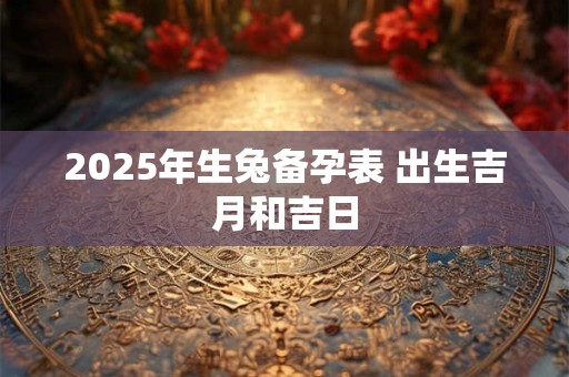 2025年生兔备孕表 出生吉月和吉日