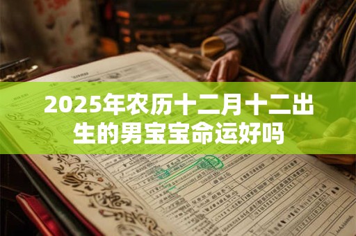 2025年农历十二月十二出生的男宝宝命运好吗