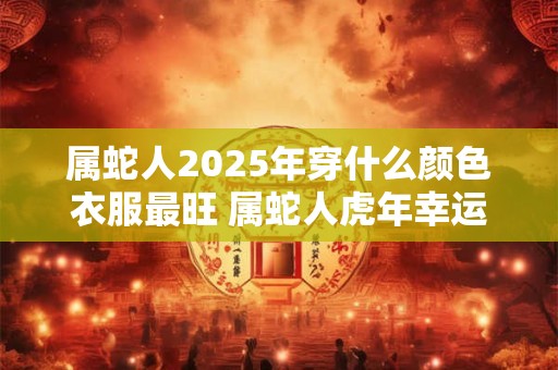 属蛇人2025年穿什么颜色衣服最旺 属蛇人虎年幸运色是什么 属蛇人2025年穿什么颜色衣服最旺 属蛇人虎年幸运色是什么