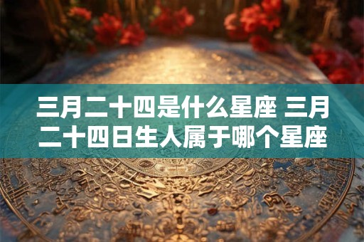 三月二十四是什么星座 三月二十四日生人属于哪个星座