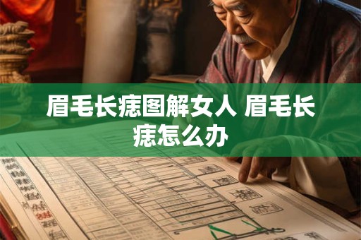 眉毛长痣图解女人 眉毛长痣怎么办
