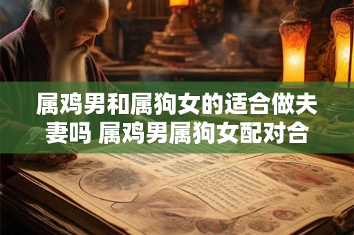 属鸡男和属狗女的适合做夫妻吗 属鸡男属狗女配对合适吗