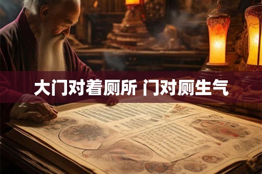大门对着厕所 门对厕生气