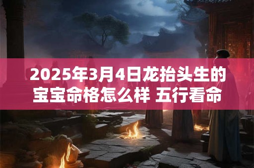 2025年3月4日龙抬头生的宝宝命格怎么样 五行看命运