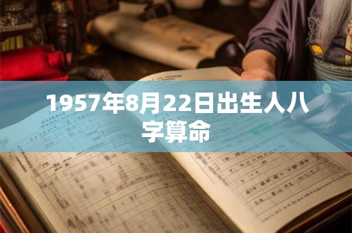 1957年8月22日出生人八字算命