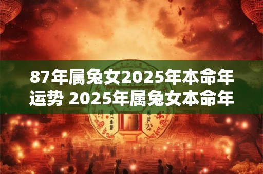 87年属兔女2026年本命年运势 2026年属兔女本命年运势如何