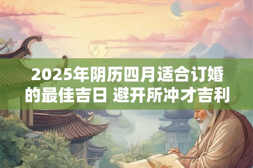 2025年阴历四月适合订婚的最佳吉日 避开所冲才吉利