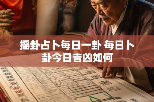 摇卦占卜每日一卦 每日卜卦今日吉凶如何