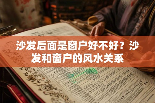 沙发后面是窗户好不好？沙发和窗户的风水关系