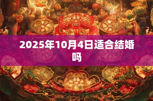 2025年10月4日适合结婚吗