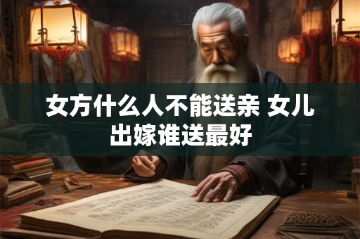女方什么人不能送亲 女儿出嫁谁送最好