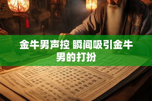金牛男声控 瞬间吸引金牛男的打扮