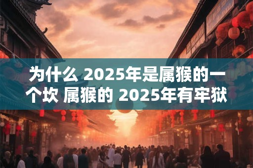 为什么 2025年是属猴的一个坎 属猴的 2025年有牢狱之灾吗