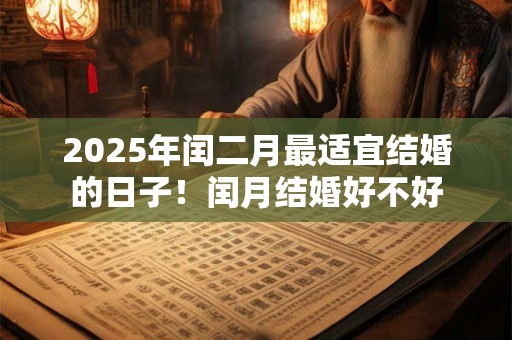 2025年闰二月最适宜结婚的日子！闰月结婚好不好