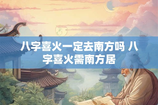 八字喜火一定去南方吗 八字喜火需南方居