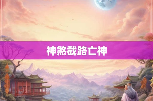 神煞截路亡神
