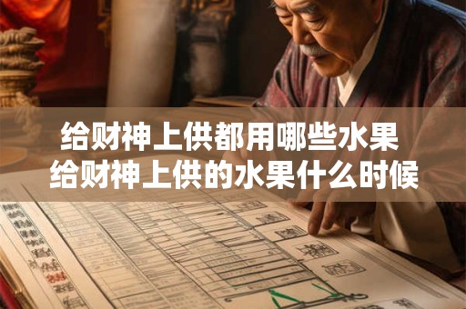 给财神上供都用哪些水果 给财神上供的水果什么时候拿下来 给财神上供都用哪些水果 给财神上供的水果什么时候拿下来