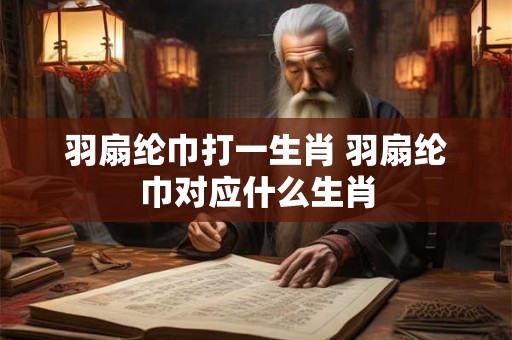 羽扇纶巾打一生肖 羽扇纶巾对应什么生肖