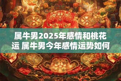 属牛男2025年感情和桃花运 属牛男今年感情运势如何