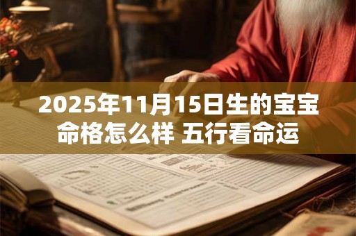 2025年11月15日生的宝宝命格怎么样 五行看命运