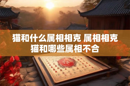 猫和什么属相相克 属相相克猫和哪些属相不合