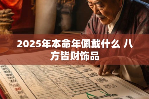 2025年本命年佩戴什么 八方皆财饰品