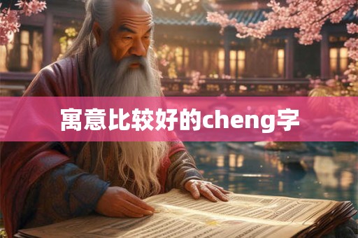 寓意比较好的cheng字