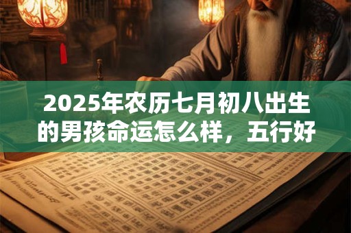 2025年农历七月初八出生的男孩命运怎么样，五行好不好？