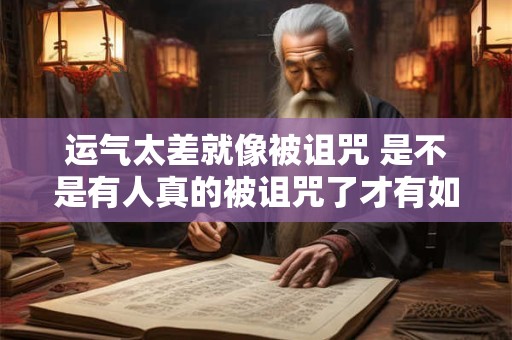 运气太差就像被诅咒 是不是有人真的被诅咒了才有如此差的运气