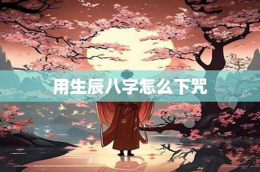 用生辰八字怎么下咒
