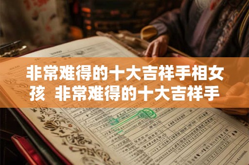 非常难得的十大吉祥手相女孩  非常难得的十大吉祥手相女生