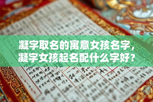 凝字取名的寓意女孩名字，凝字女孩起名配什么字好？