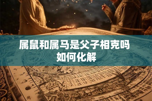 属鼠和属马是父子相克吗 如何化解