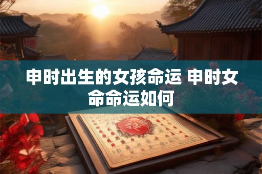 申时出生的女孩命运 申时女命命运如何