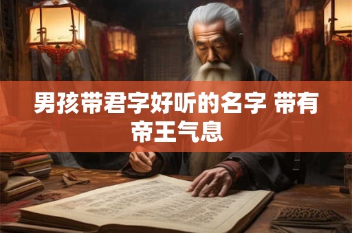 男孩带君字好听的名字 带有帝王气息