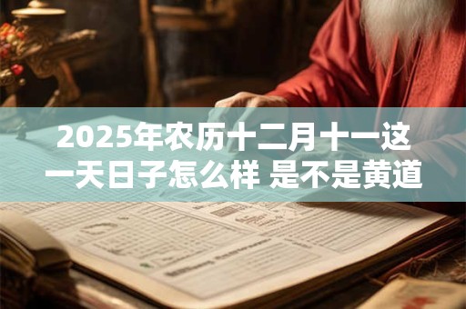 2025年农历十二月十一这一天日子怎么样 是不是黄道吉日