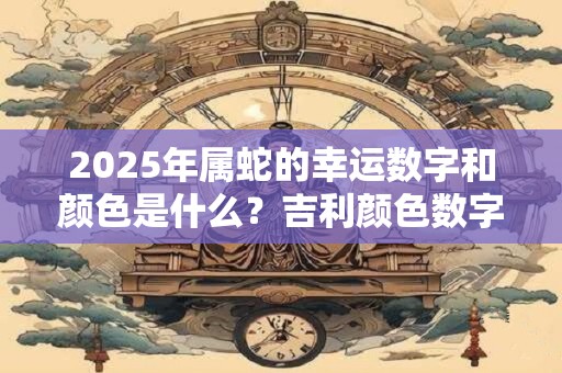 2025年属蛇的幸运数字和颜色是什么？吉利颜色数字查询