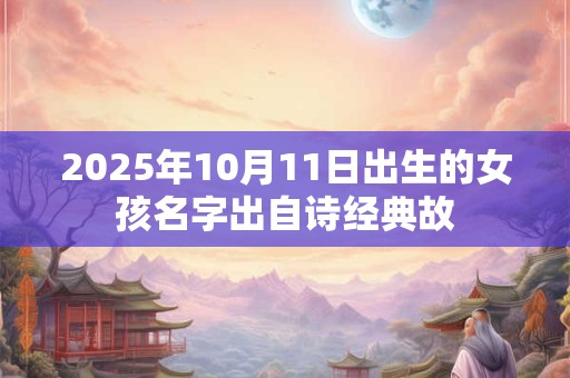 2025年10月11日出生的女孩名字出自诗经典故