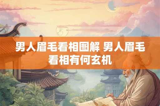 男人眉毛看相图解 男人眉毛看相有何玄机