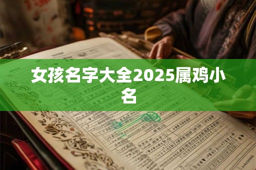 女孩名字大全2025属鸡小名