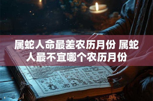 属蛇人命最差农历月份 属蛇人最不宜哪个农历月份
