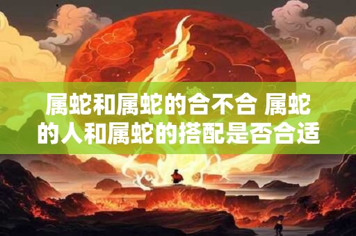 属蛇和属蛇的合不合 属蛇的人和属蛇的搭配是否合适