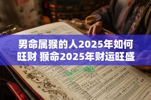 男命属猴的人2025年如何旺财 猴命2025年财运旺盛吗