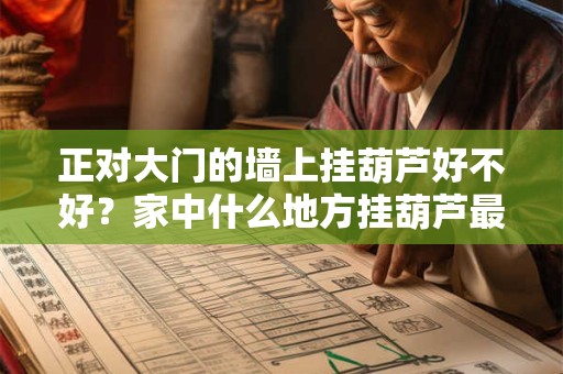 正对大门的墙上挂葫芦好不好？家中什么地方挂葫芦最好？